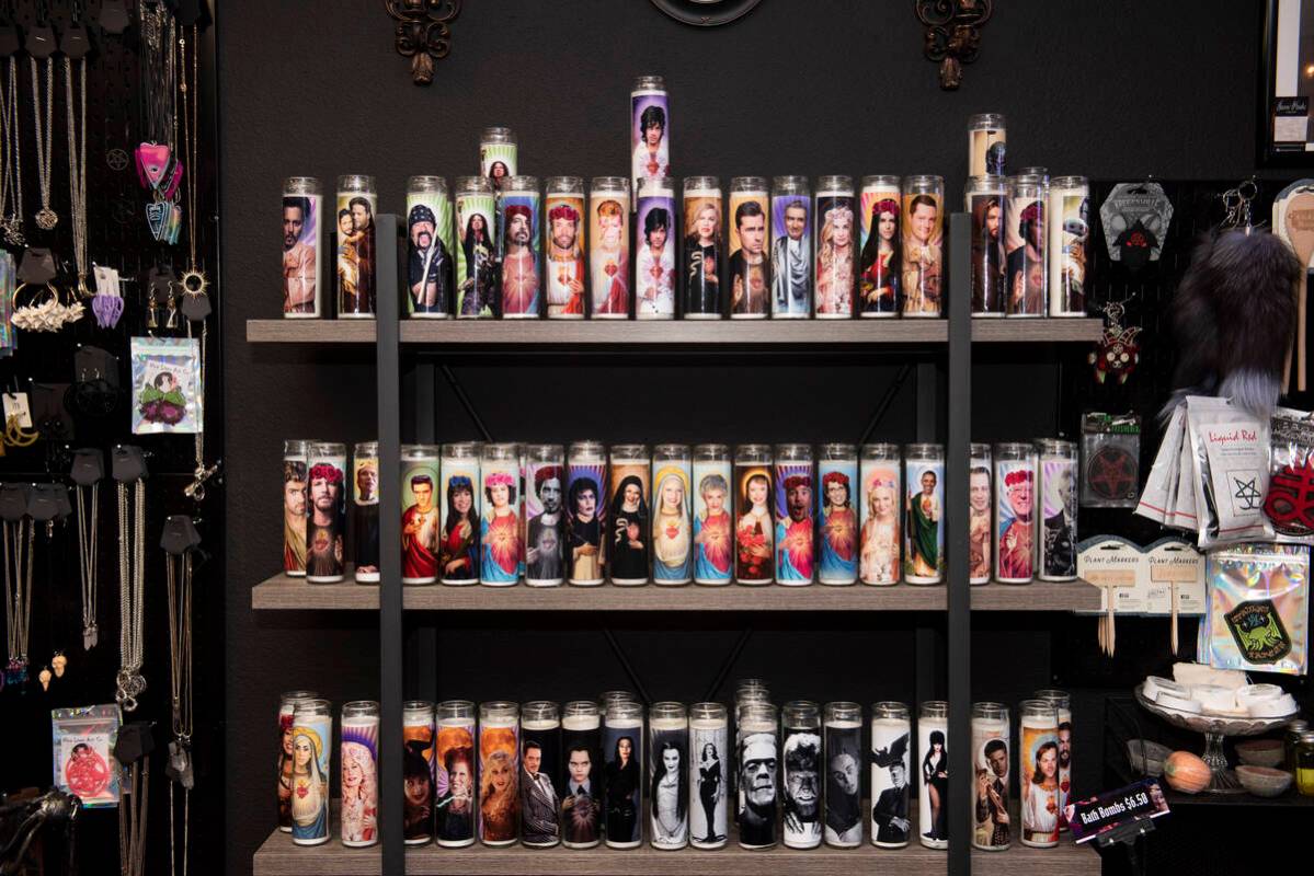 Blaspheme Boutique, a local shop specializing in clothes, jewelry, and other goods with a mysti ...
