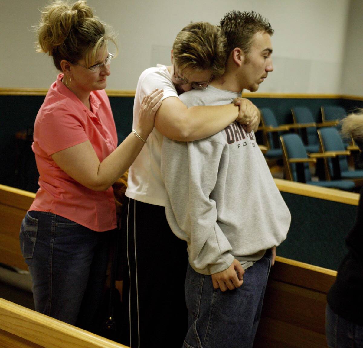 Brenda Hicks, left, sister of slaying victim Kim Gautier, and Val Frohman, family friend of Gau ...