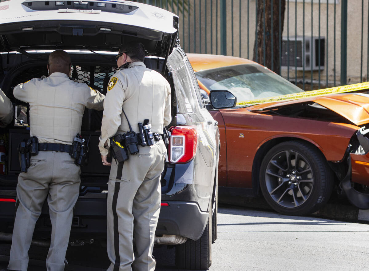 Las Vegas police is investigating a shooting near the intersection of Maryland Parkway and Ogde ...