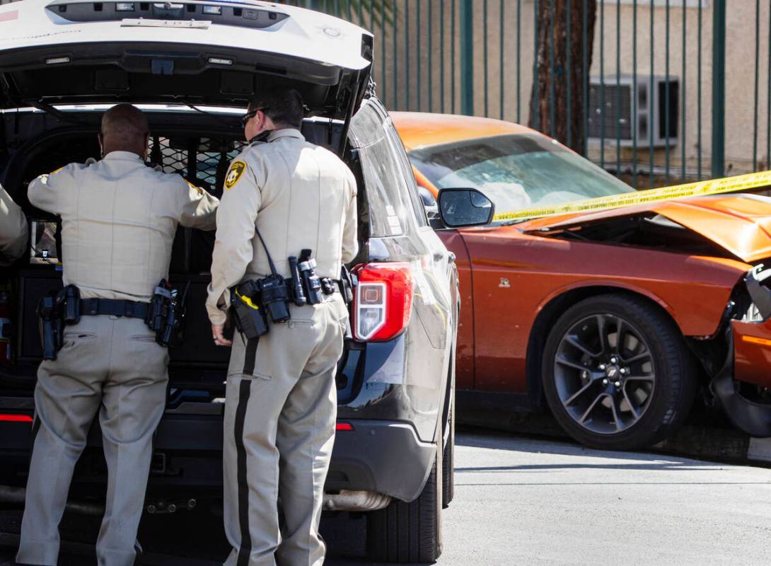 Las Vegas police is investigating a shooting near the intersection of Maryland Parkway and Ogde ...