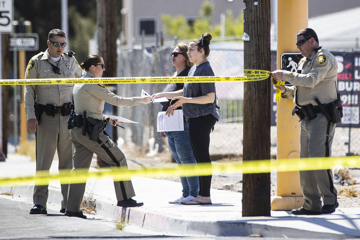 Las Vegas police is investigating a shooting near the intersection of Maryland Parkway and Ogde ...