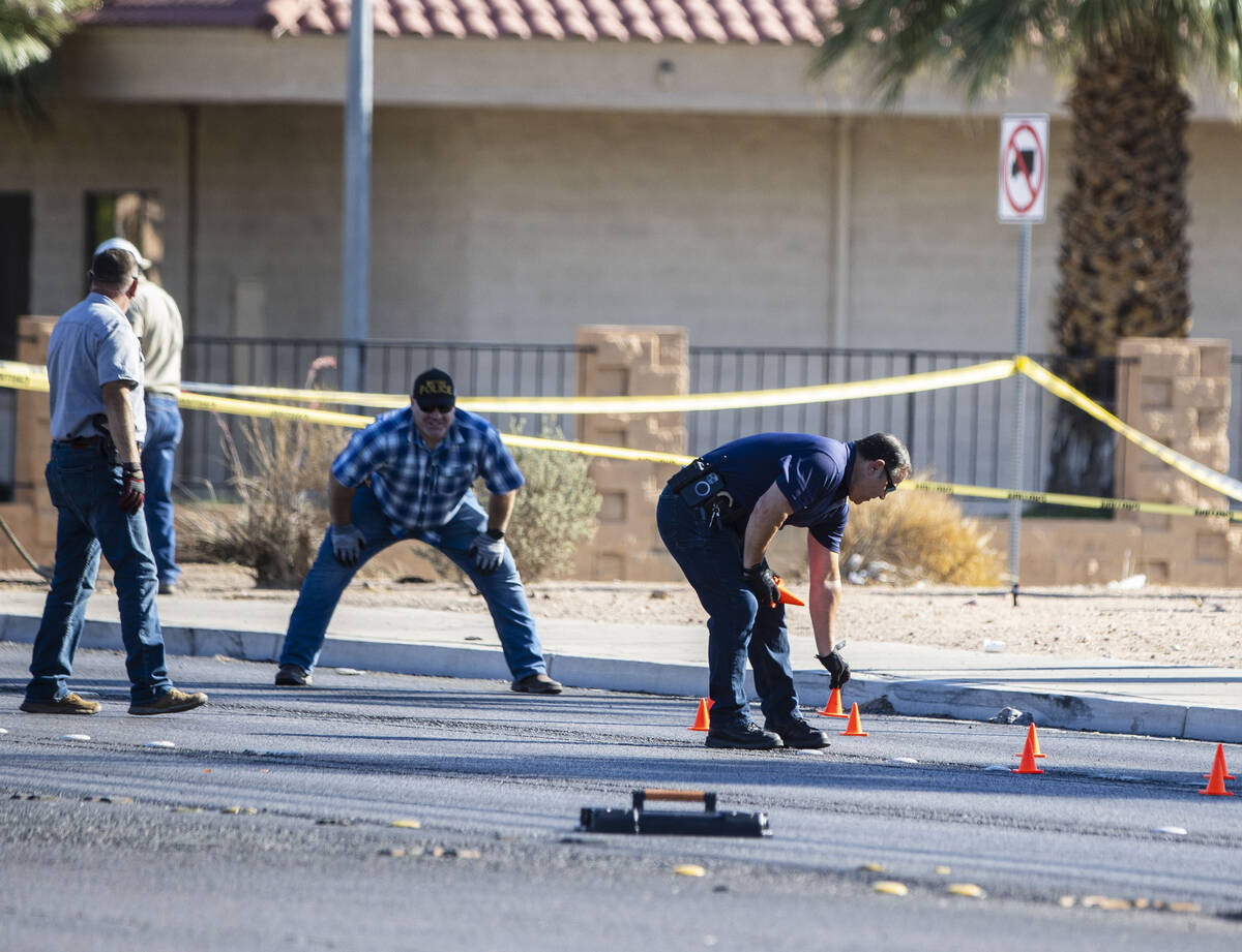 Las Vegas police is investigating a vehicle crash that killed two people near the intersection ...