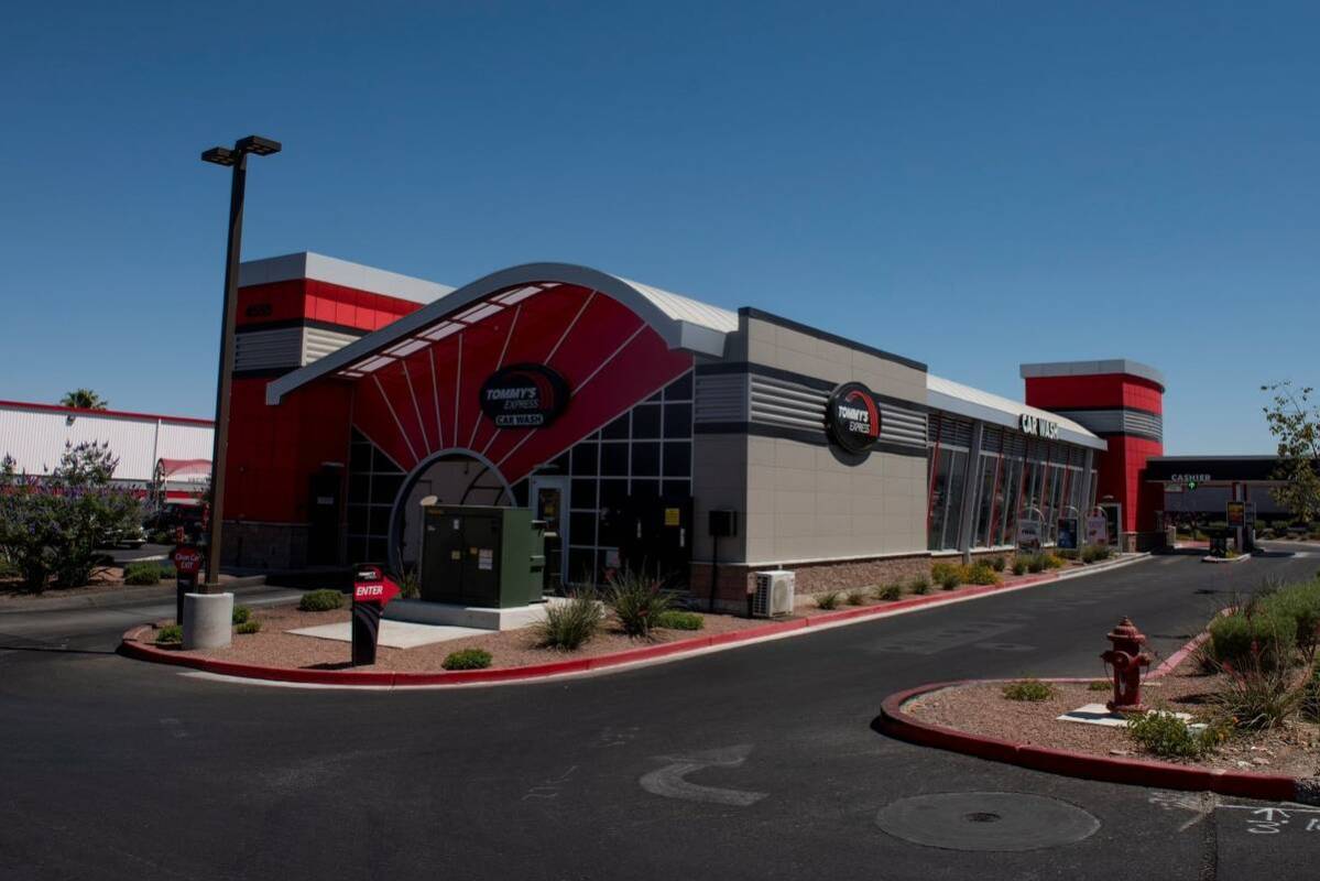 Tommy's Express car wash on Wednesday, May 25, 2022, in North Las Vegas. (Steel Brooks/Las Vega ...