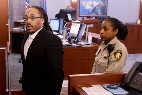 Michael Solid walks out of the courtroom at the Regional Justice Center in Las Vegas Tuesday, M ...