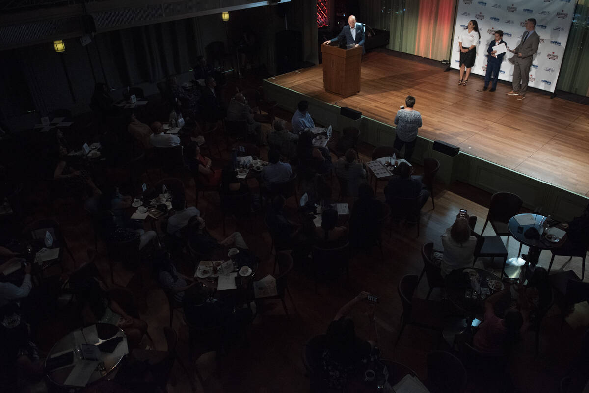 Students, families and community members attend the Review-Journal's Academic Excellence Awards ...