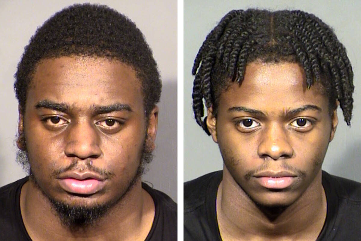 Tahmir Debman, left, and Hafiz Purvis (Nevada State Police)