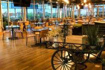 The dining room at Divine Café at Springs Preserve in Las Vegas, which is closing on May 29, 2 ...