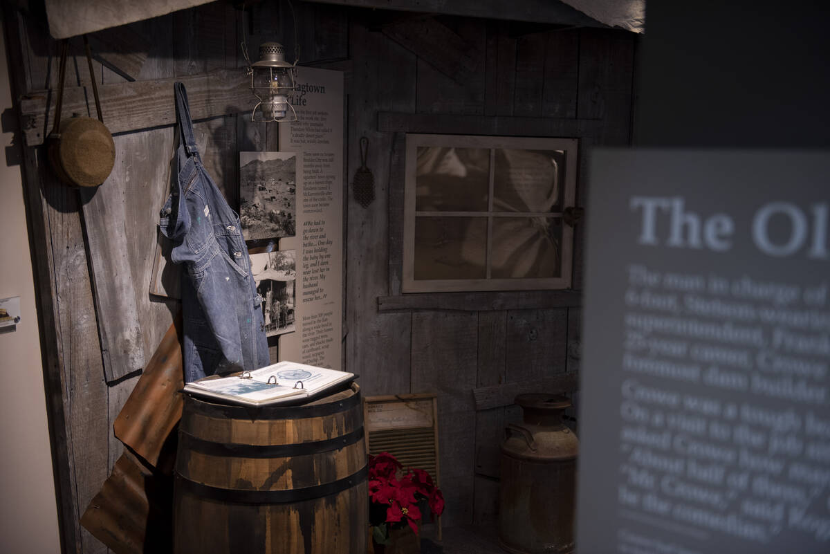 The museum inside the Boulder Dam Hotel on Thursday, May 26, 2022, in Boulder City. Boulder Cit ...