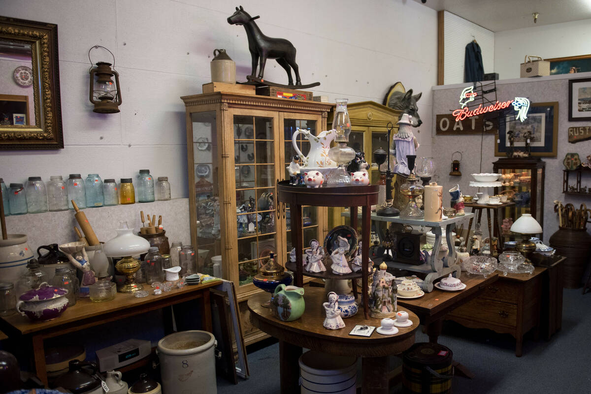 Sherman's House of Antiques on Thursday, May 26, 2022, in Boulder City. Boulder City business o ...