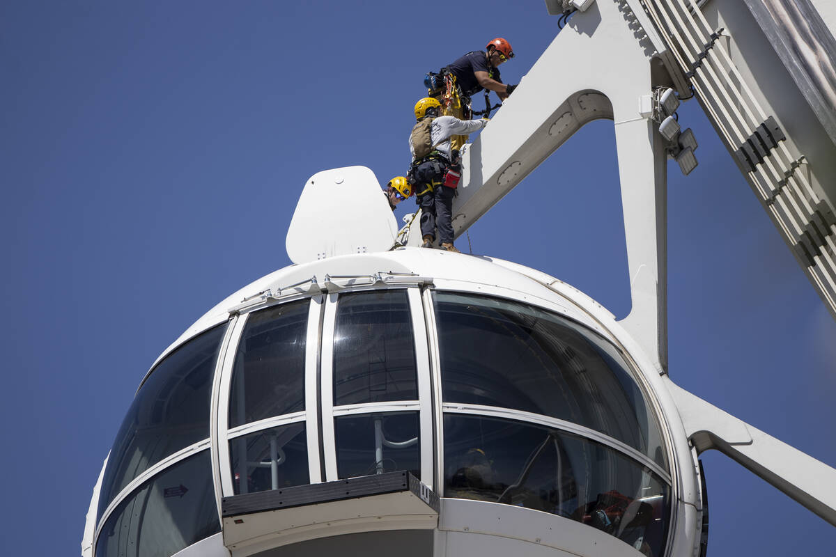 The Las Vegas Metropolitan Police Department Air Support and Search and Rescue Section particip ...