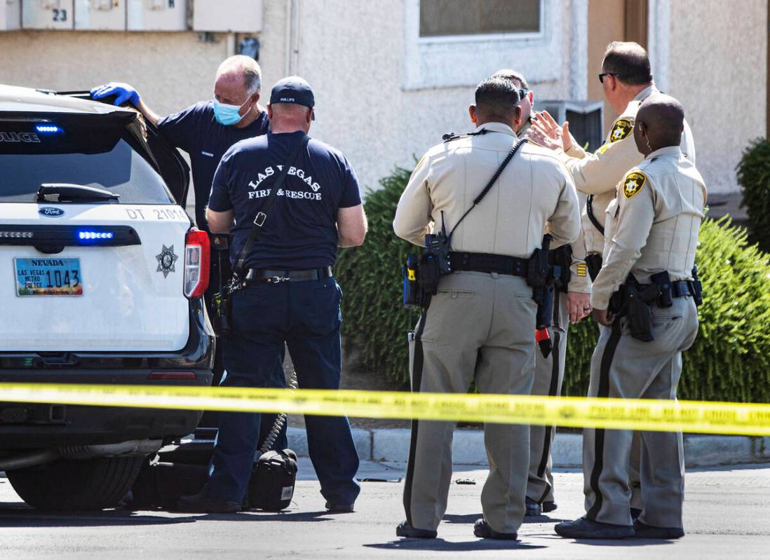 Las Vegas police is investigating a shooting near the intersection of Maryland Parkway and Ogde ...