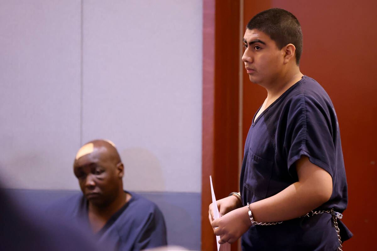 Jonathan Eluterio Martinez Garcia appears in court for a status hearing at the Regional Justice ...