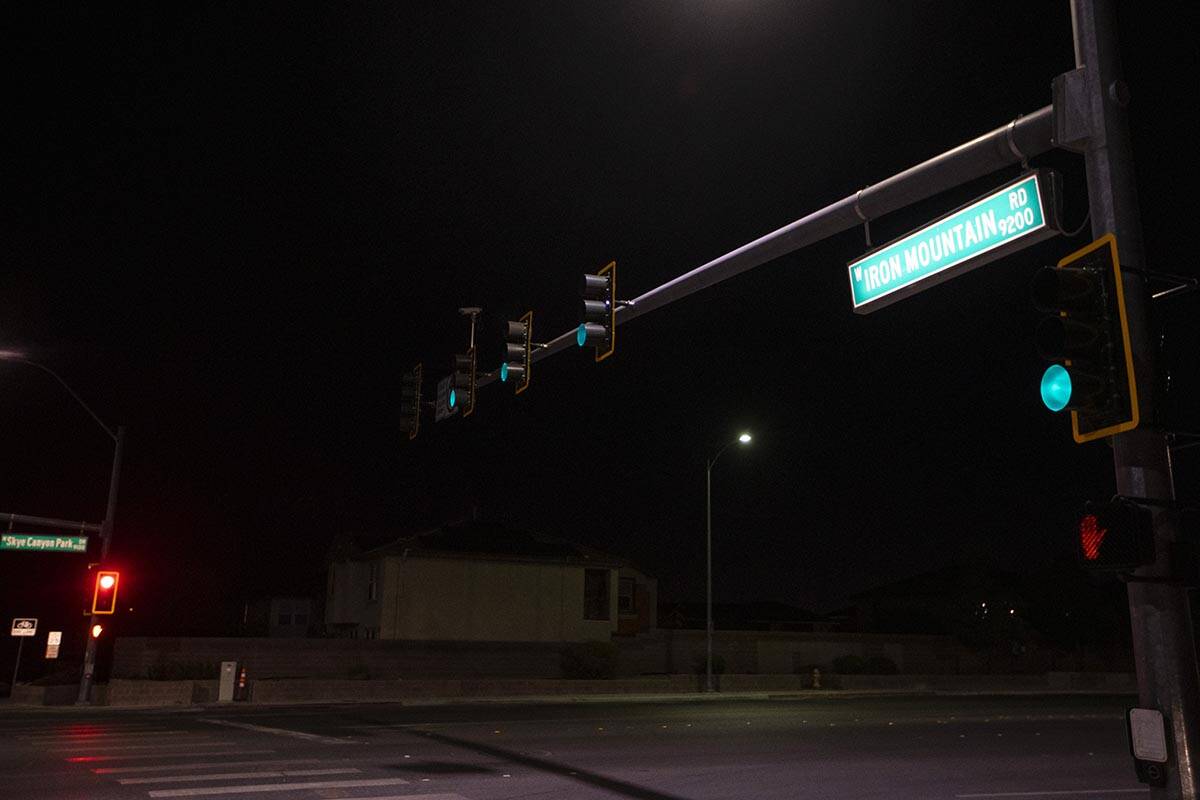 The intersection of Sky Canyon Park Drive and Iron Mountain Road where a fatal auto versus dirt ...