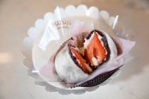 The Ichigo Daifuku at Suzuya Patisserie on Friday, May 6, 2022, in Las Vegas. (Ellen Schmidt/La ...