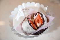 The Ichigo Daifuku at Suzuya Patisserie on Friday, May 6, 2022, in Las Vegas. (Ellen Schmidt/La ...