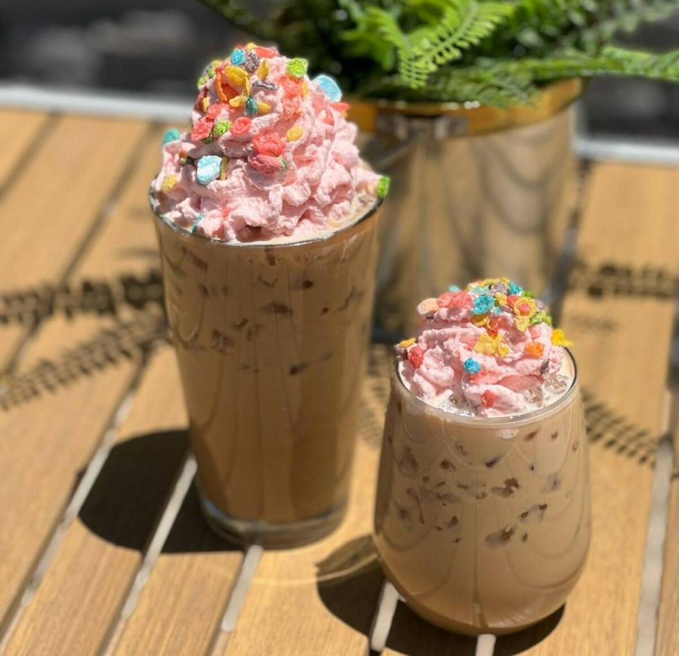 Founders Coffee locations during June are offering a Fruity Pebble latte as the month's Giving ...