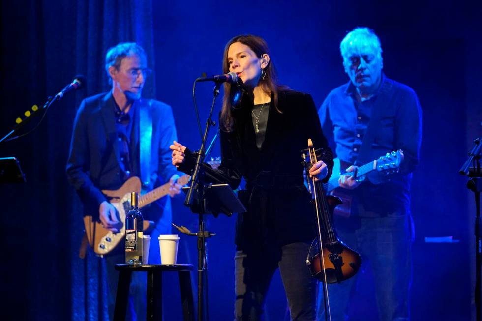 Mary Ramsey of 10,000 Maniacs performs on Thursday, Feb. 13, 2020, at City Winery in Chicago. ( ...
