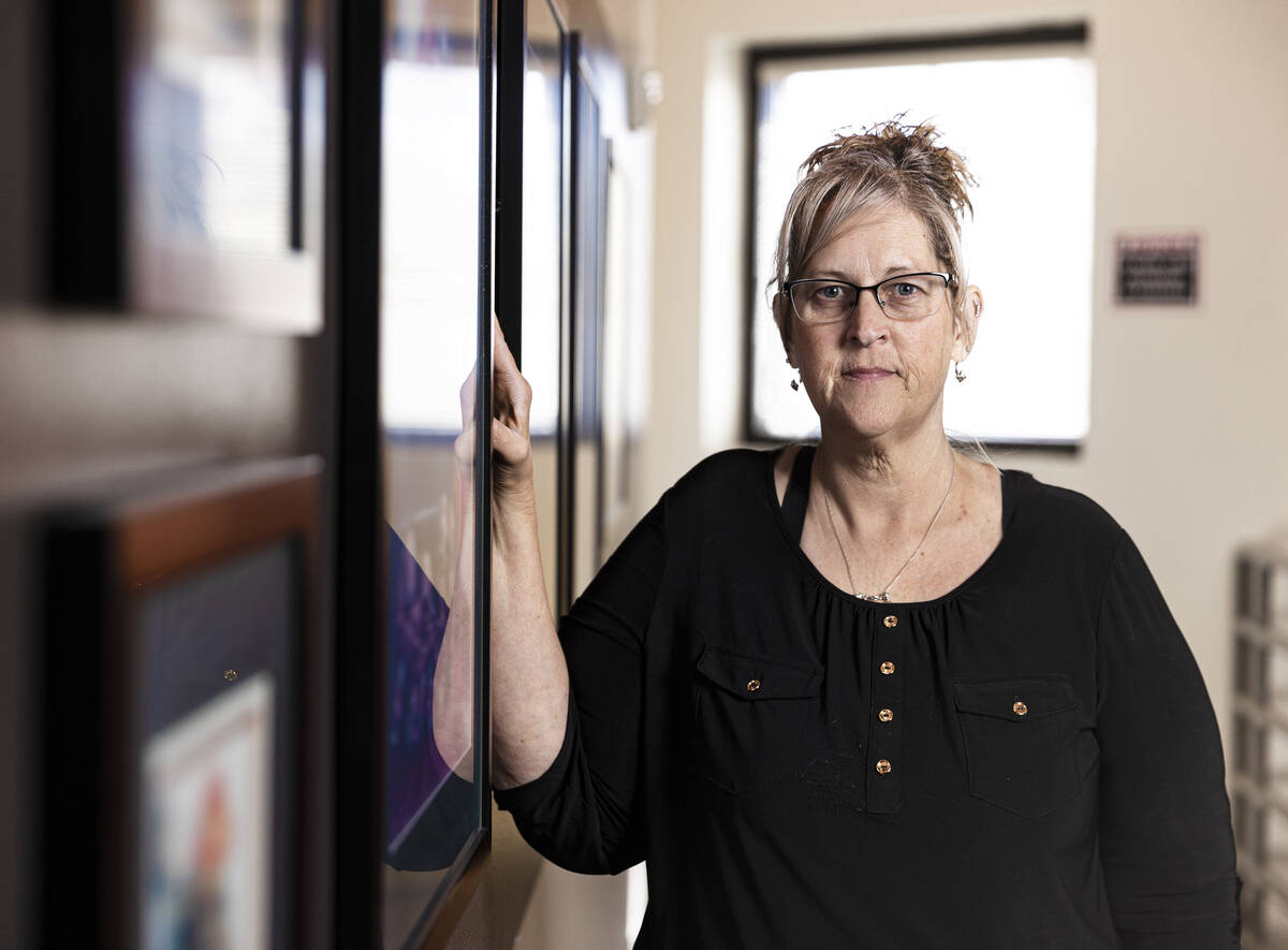 Tami Johnson, Trauma Intervention Program volunteer, at Las Vegas Fire Department on May 24, 20 ...