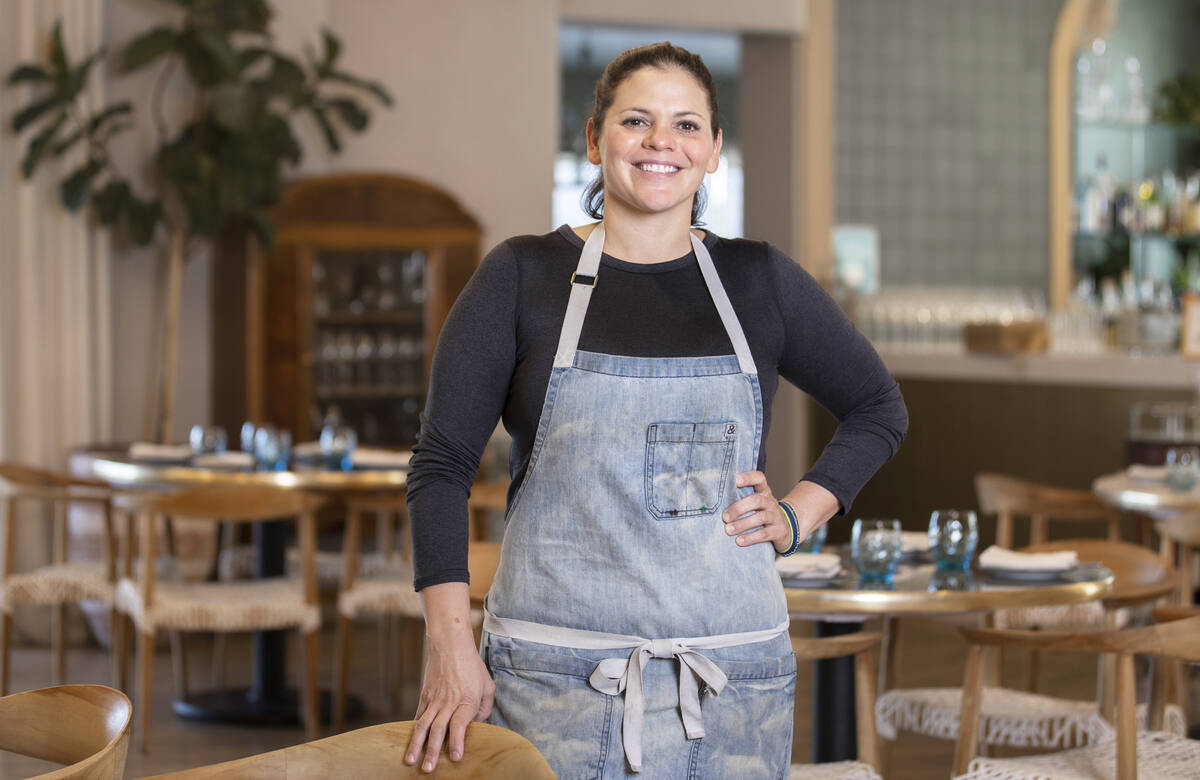 Chef and owner Gina Marinelli at La Strega. (Benjamin Hager/Las Vegas Review-Journal) @benjamin ...