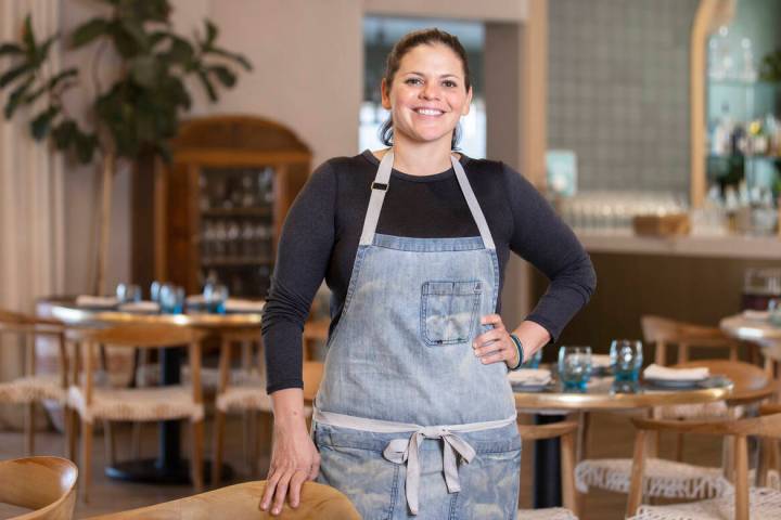 Chef and owner Gina Marinelli at La Strega. (Benjamin Hager/Las Vegas Review-Journal) @benjamin ...