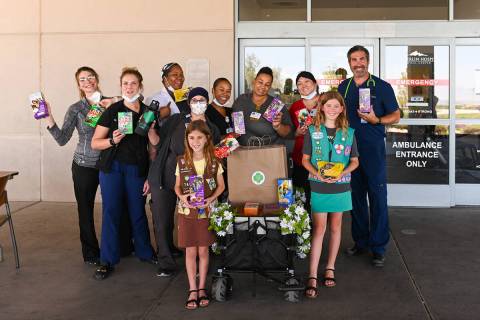 Las Vegas Girl Scout Troop No. 760 partnered with CAMCO, Nevada to provide more than 110 free c ...