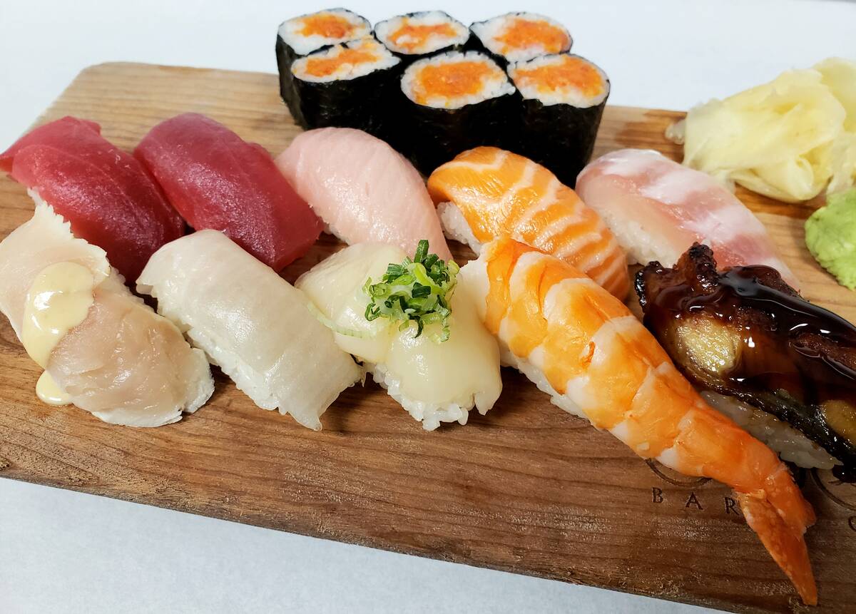 Blue Ribbon Sushi in Red Rock Resort is offering a sushi platter on its menu for Las Vegas Rest ...