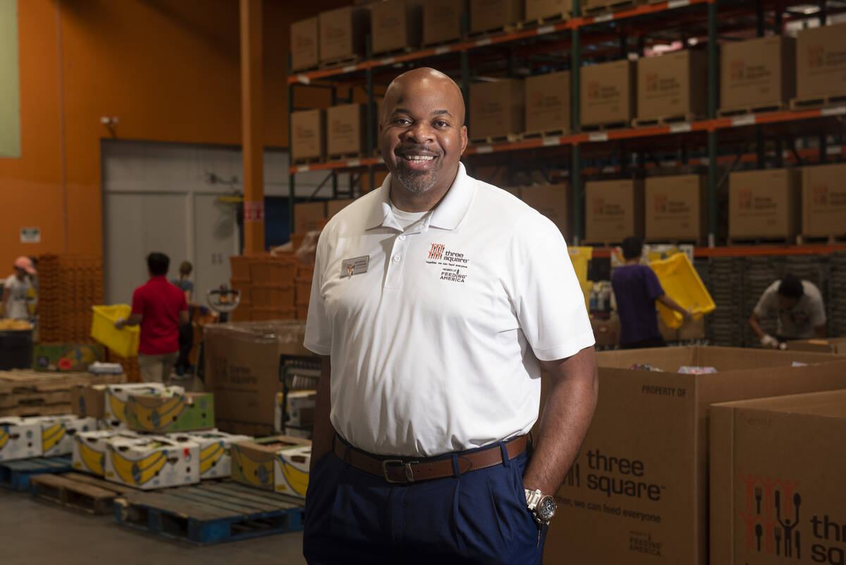 Maurice Johnson, operations director for Three Square, the food bank serving Southern Nevada an ...