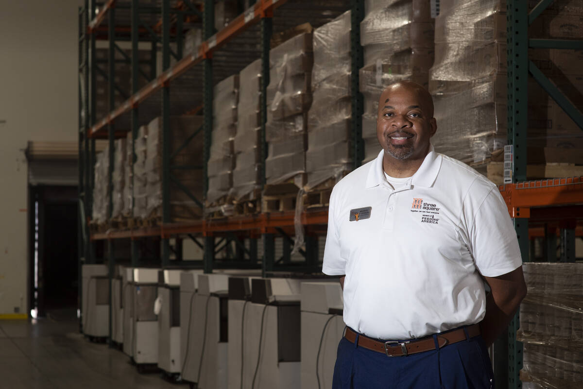 Maurice Johnson, operations director for Three Square, the food bank serving Southern Nevada an ...