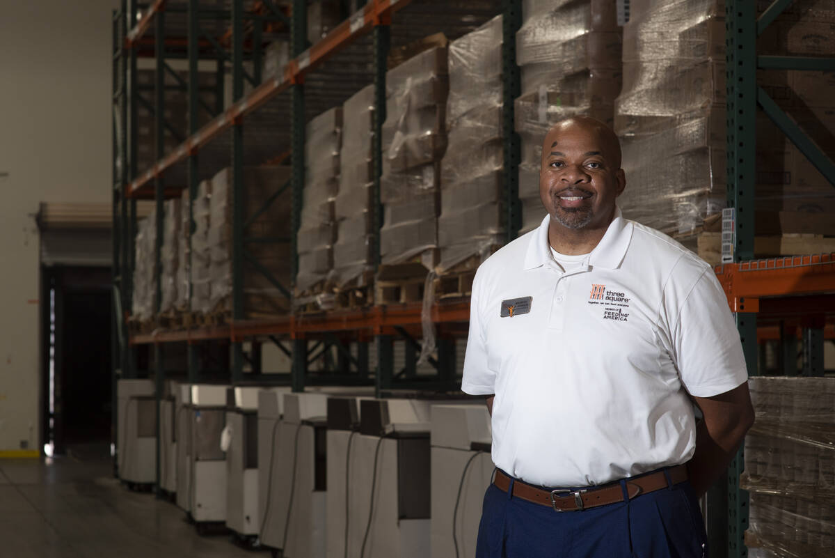 Maurice Johnson, operations director for Three Square, the food bank serving Southern Nevada an ...