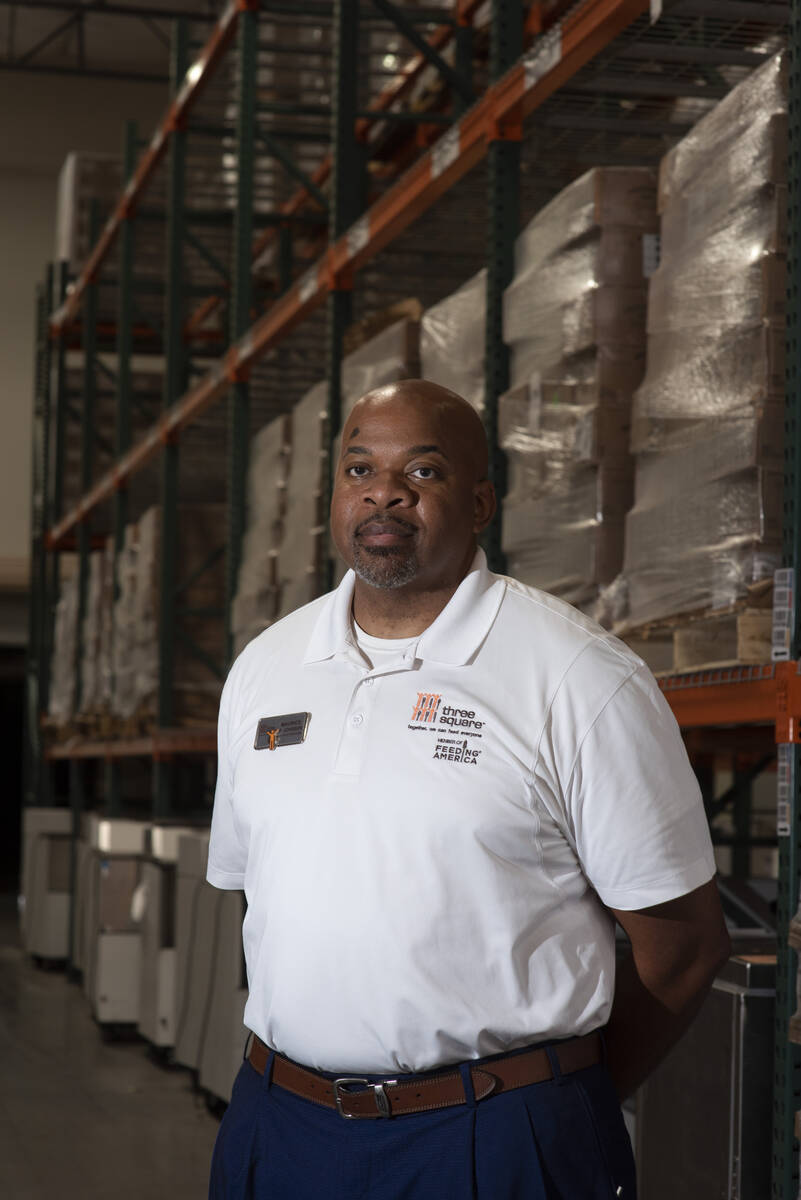 Maurice Johnson, operations director for Three Square, the food bank serving Southern Nevada an ...