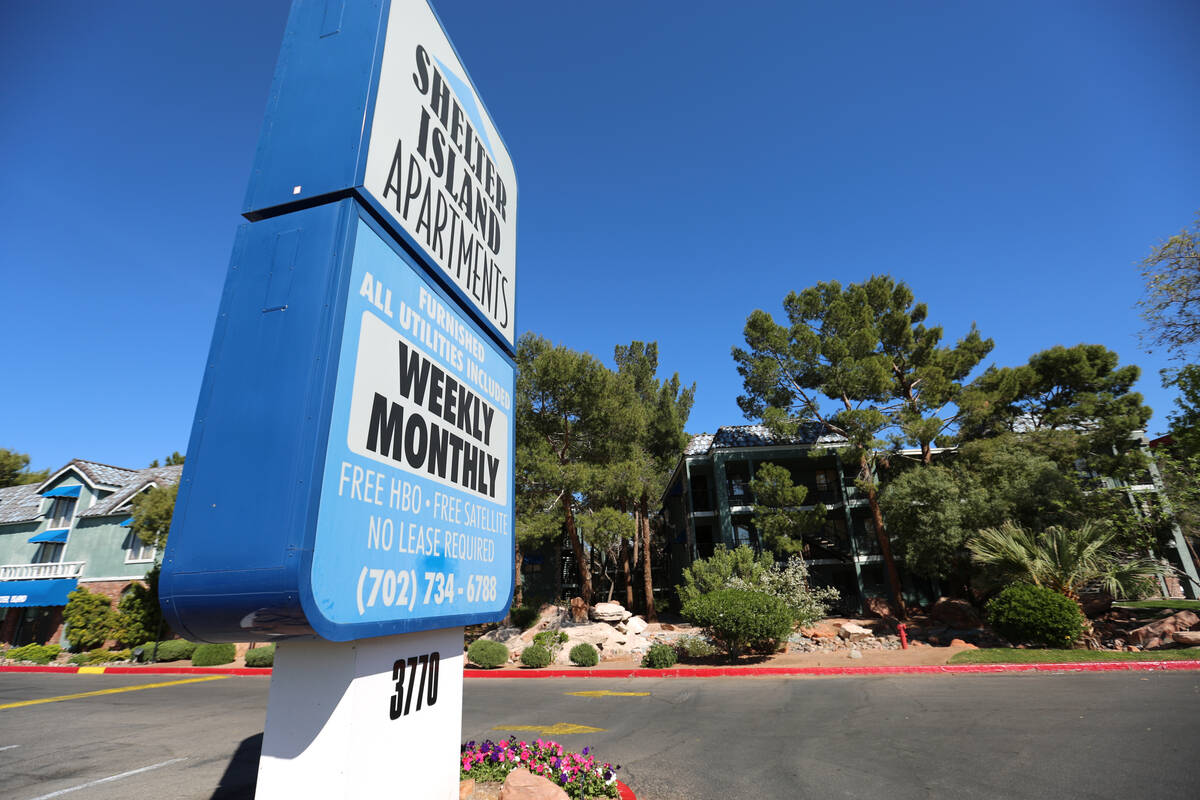 Shelter Island Apartments in Las Vegas. (Las Vegas Review-Journal)