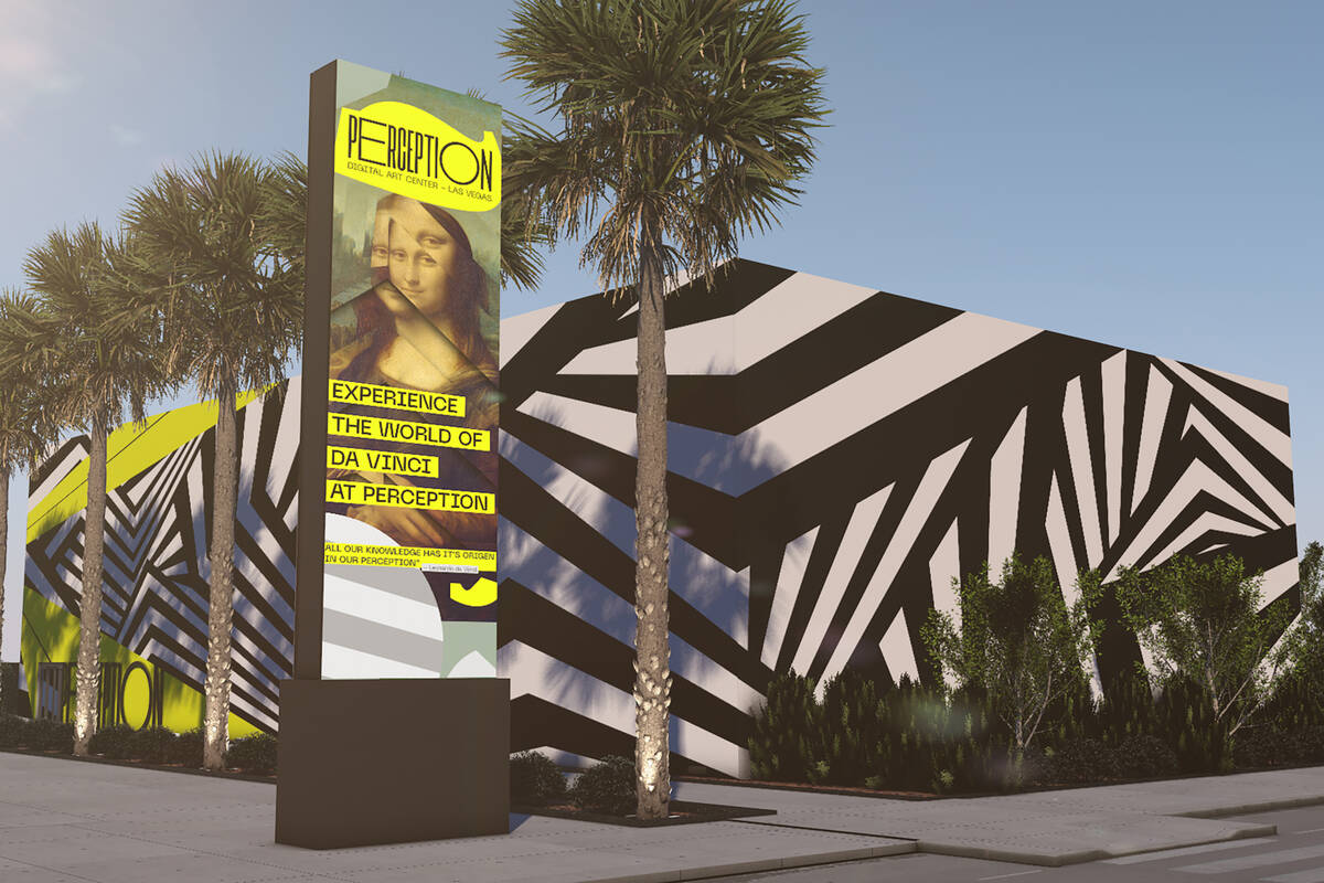 Digital art museum Perception Las Vegas debuts June 10 with the world premiere of "Leonardo: Th ...