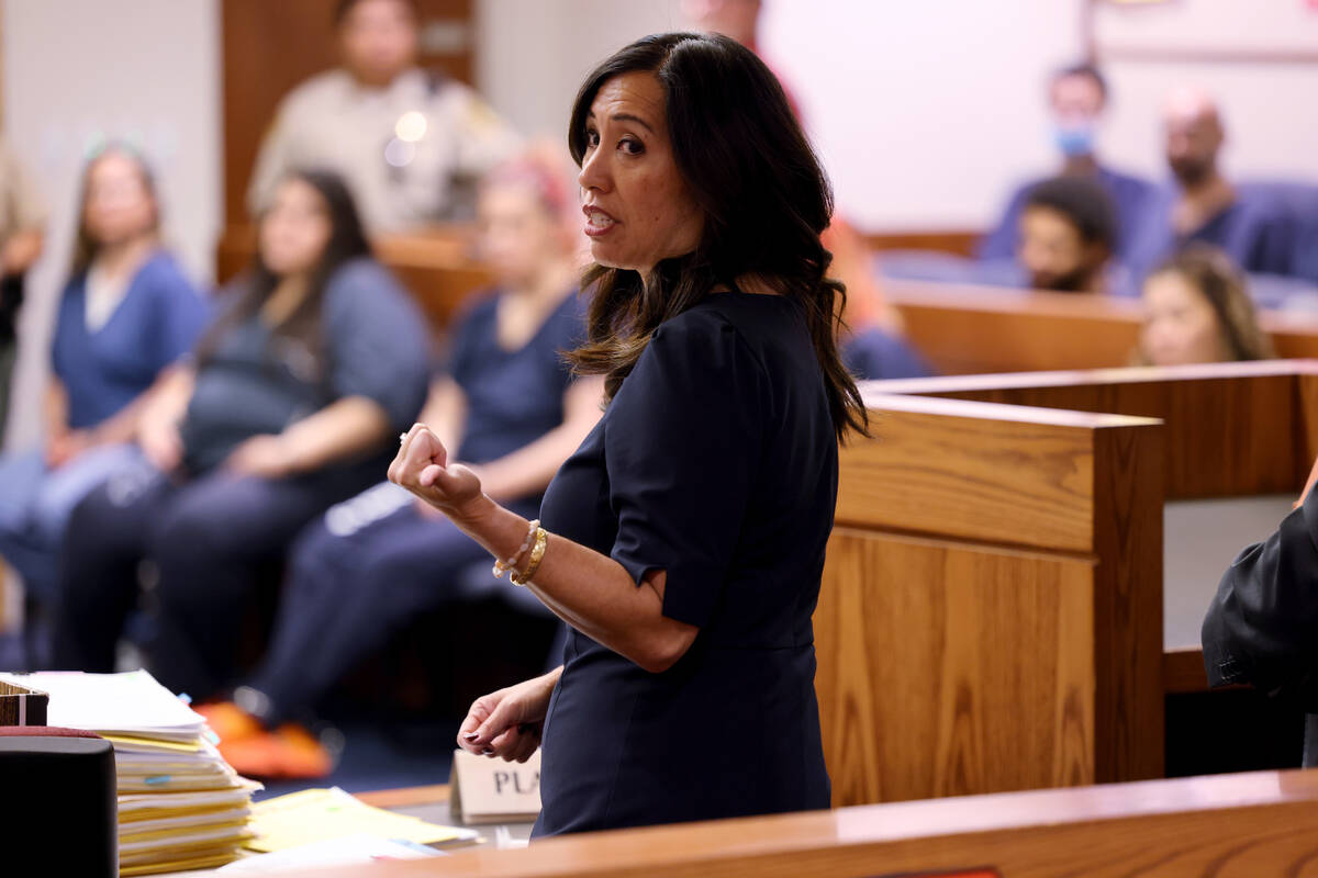 Chief Deputy District Attorney Danielle Pieper argues for $1 million during initial court appea ...