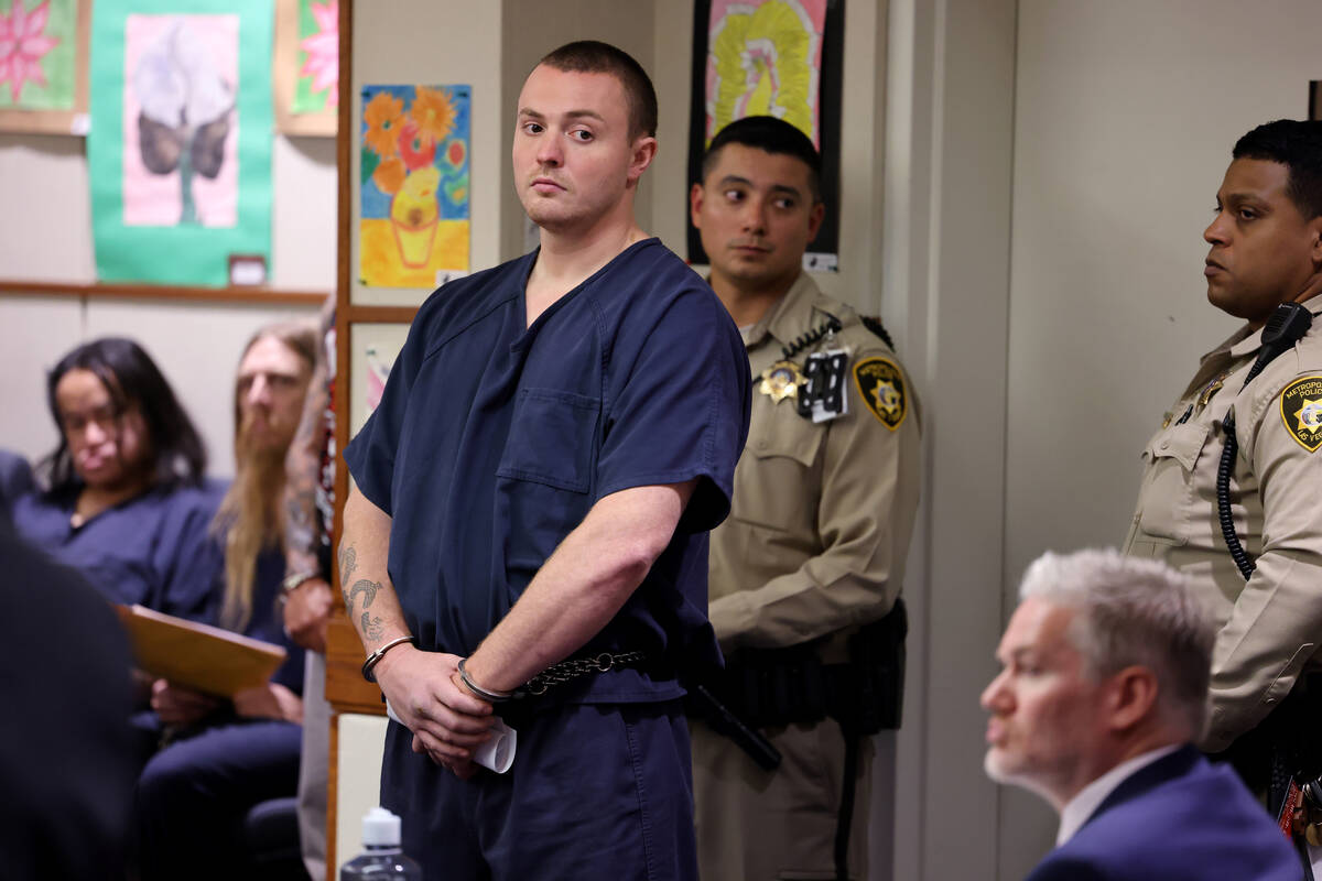 Russell Smith, 26, his initial court appearances in Henderson Justice Court Thursday, June 2, 2 ...