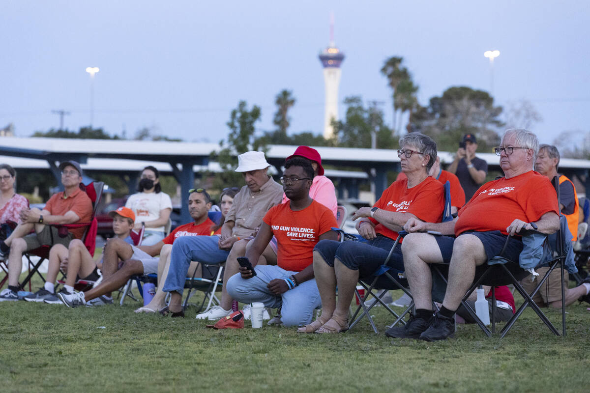 People attend the "Wear Orange" event hosted by gun safety advocates in protest of gu ...