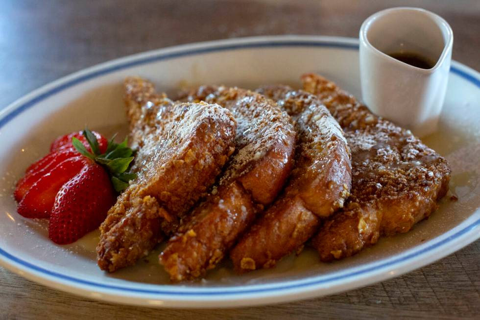 The French-ette toast is on display as part of Dinette’s judging event in the The Las Ve ...