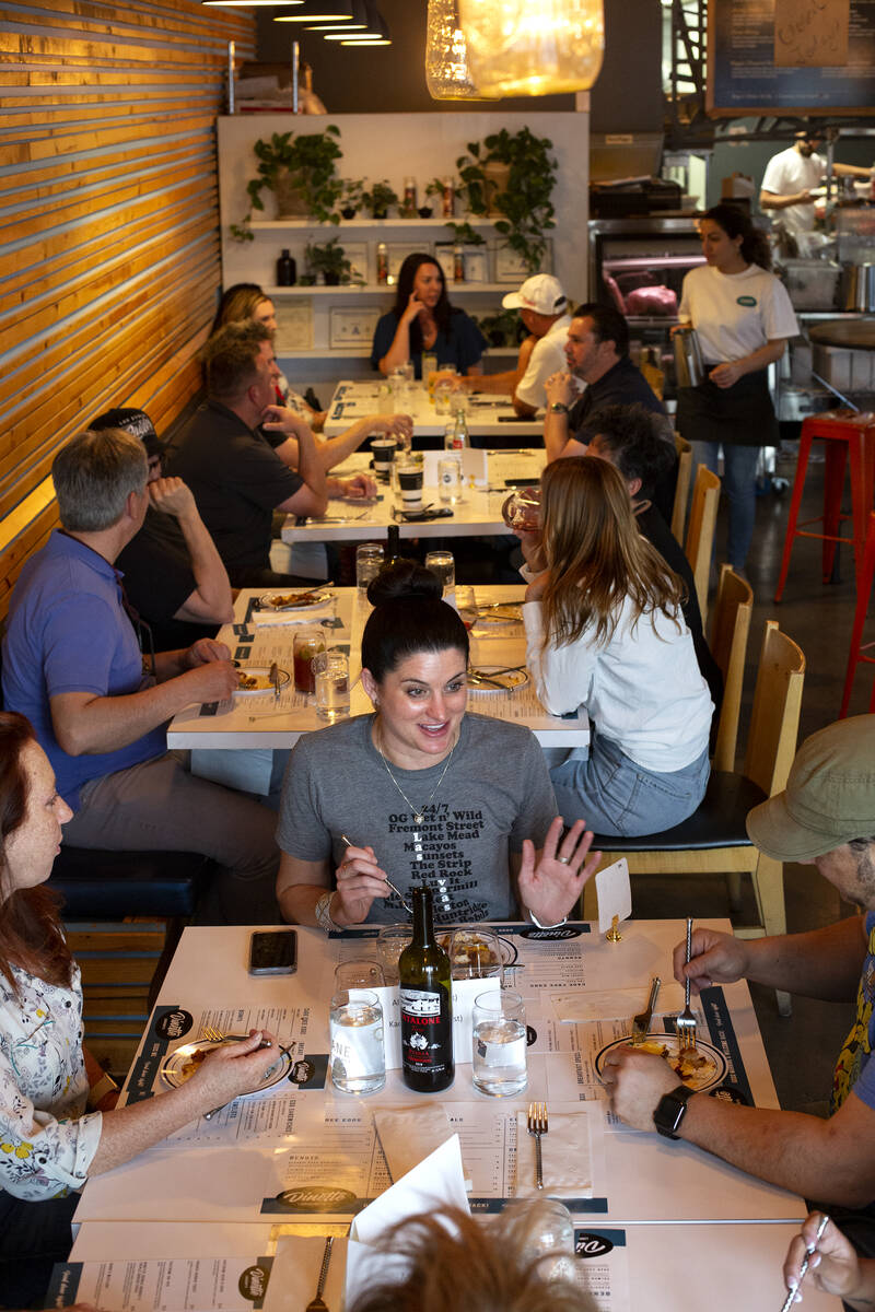 Diners and judges test out Dinette’s dishes as part of The Las Vegas Coffee Shop Giveawa ...