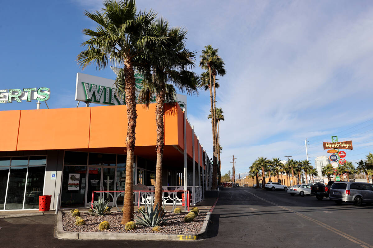 The Huntridge Shopping Center in Las Vegas Wednesday, Dec. 15, 2021. Owner J Dapper has announc ...