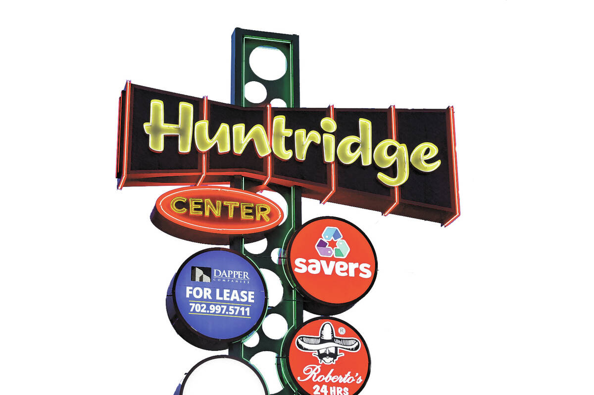 The Huntridge Shopping Center in Las Vegas Tuesday, Dec. 14, 2021. Owner J Dapper has announced ...
