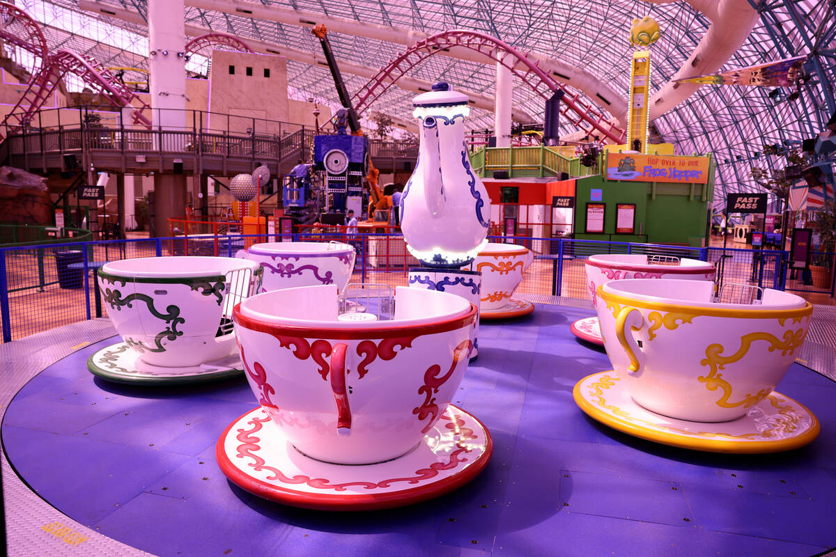 Twistin’ Tea Cups at Circus Circus on the Strip in Las Vegas Friday, June 3, 2022. (K.M. ...