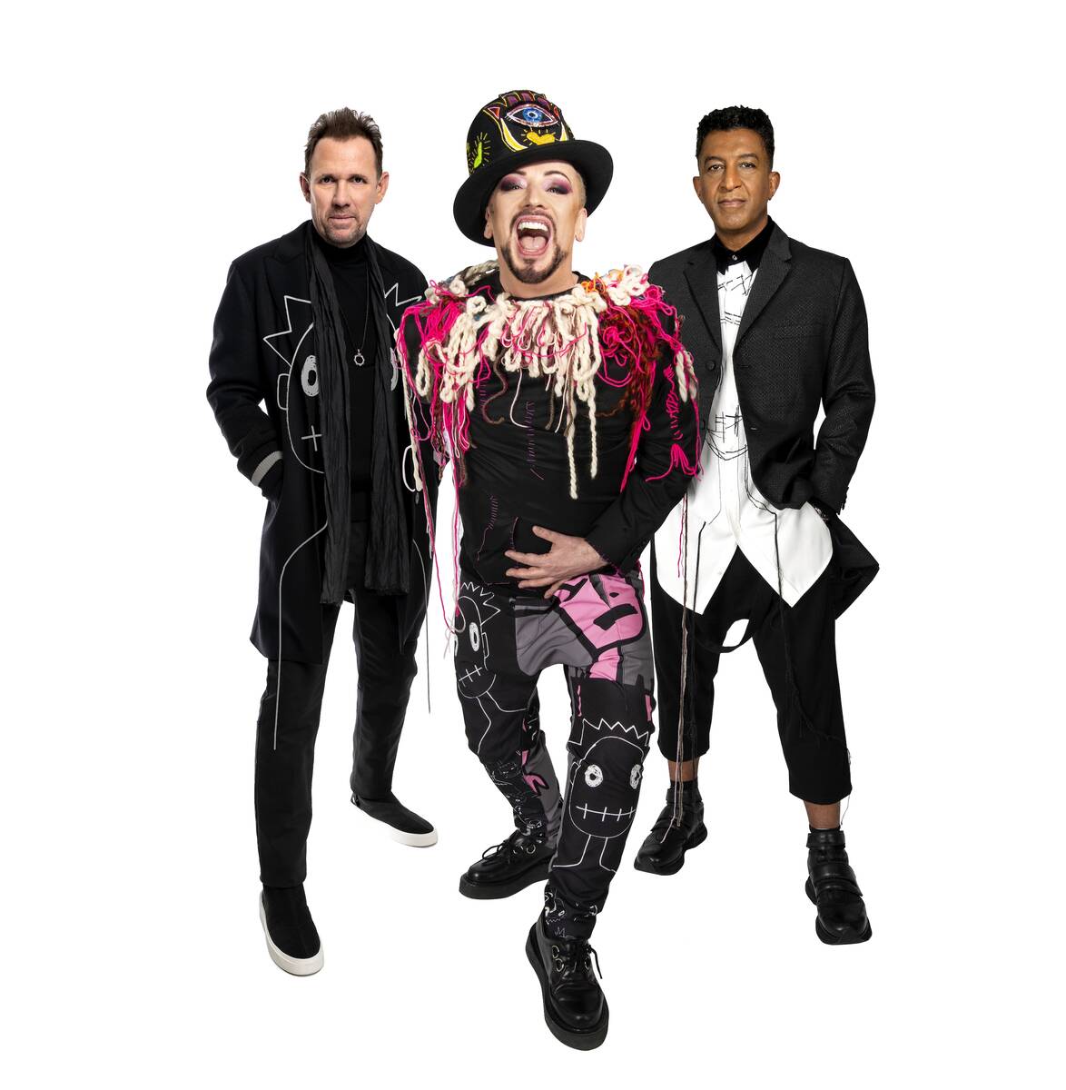 The latest version of Boy George and the Culture club, with keyboardist Roy Hay, left, and bass ...