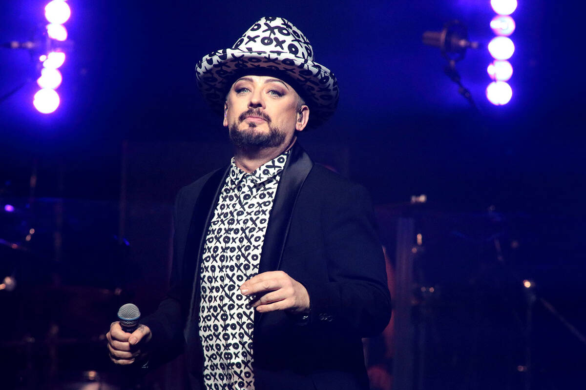 Boy George of the band Culture Club performs in concert at The Electric Factory on Friday, Sept ...