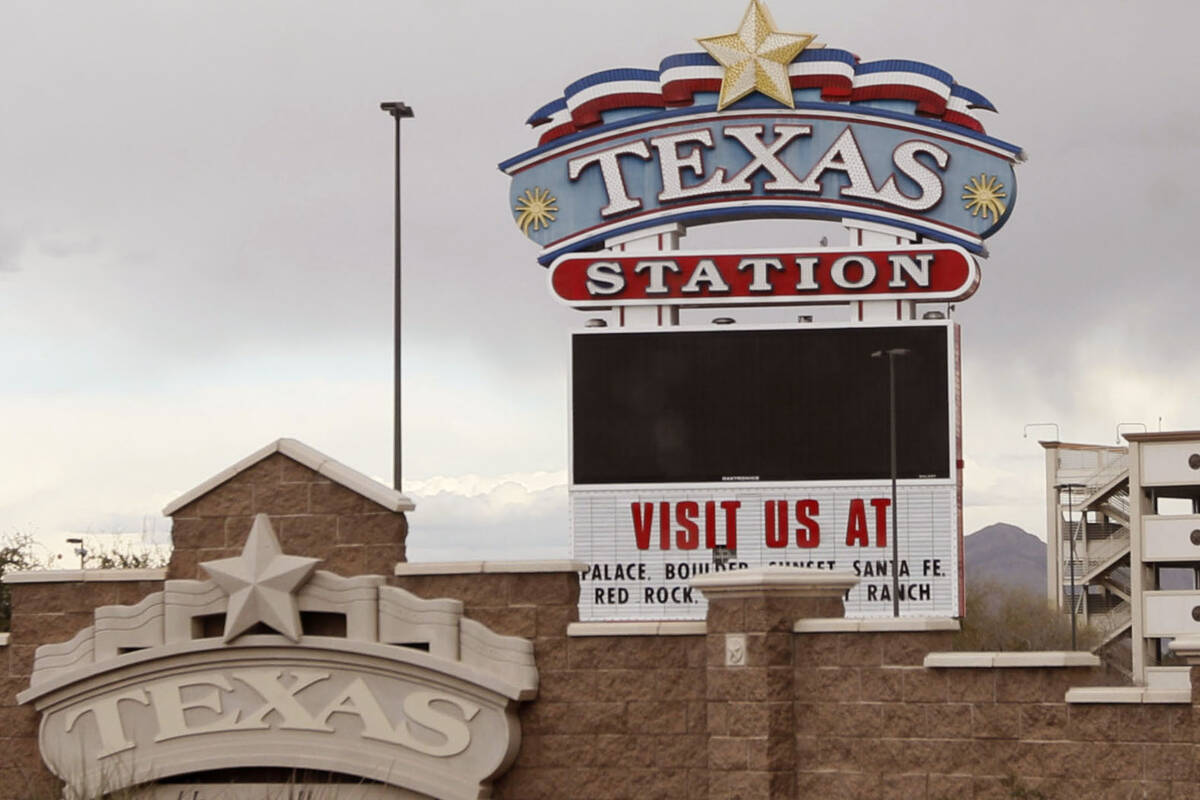 This March 10, 2021, file photo shows Texas Station in North Las Vegas. (Chitose Suzuki / Las V ...