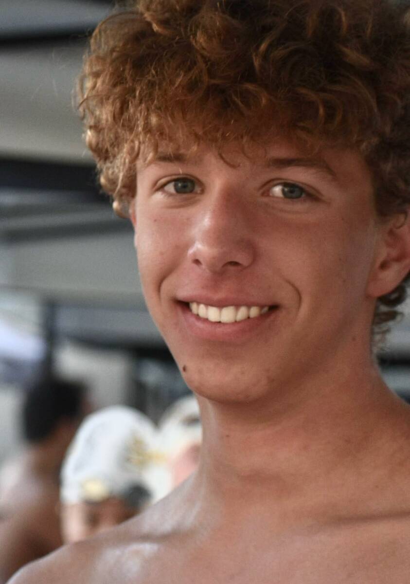 Coronado's Dominik Toth is a member of the Nevada Preps All-Southern Nevada boys swimming and d ...