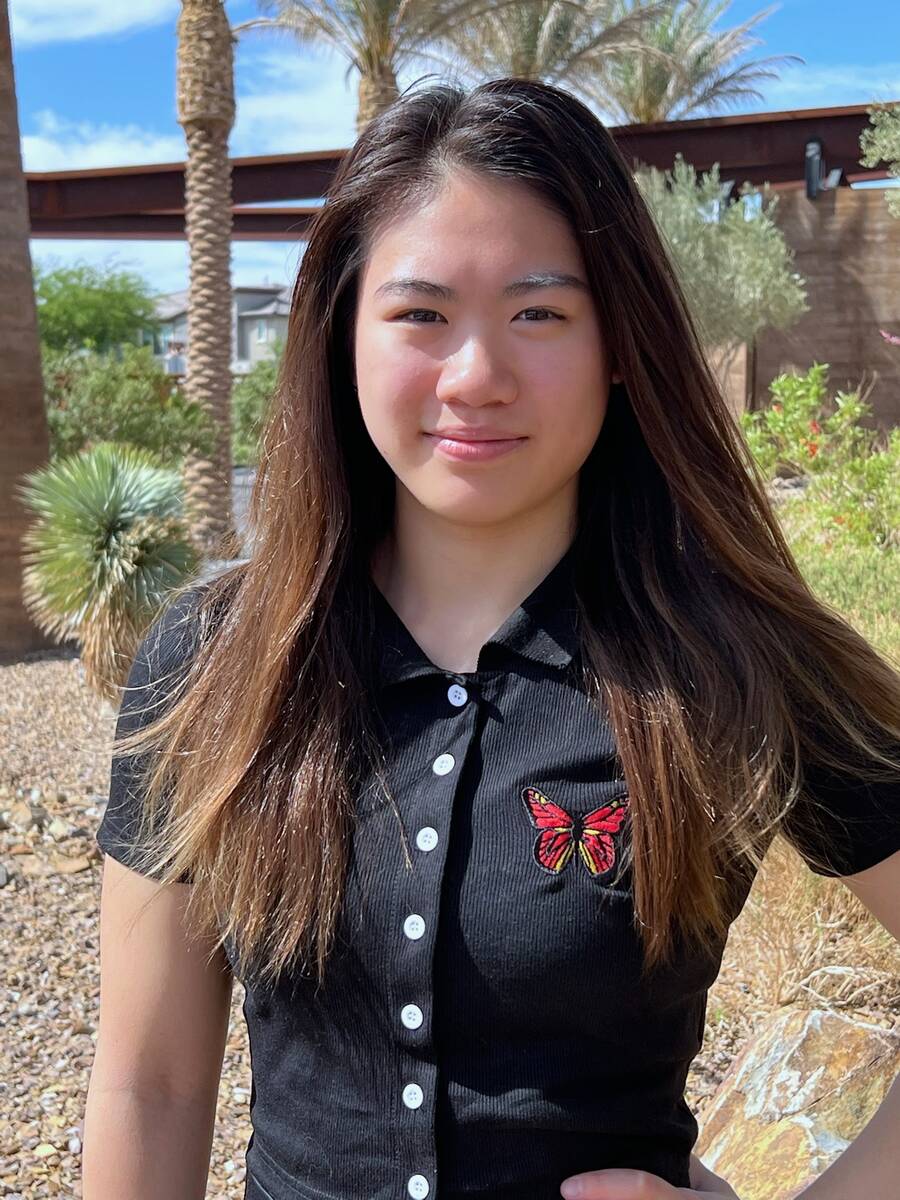 Coronado's Kacey Hu is a member of the Nevada Preps All-Southern Nevada girls swimming and divi ...