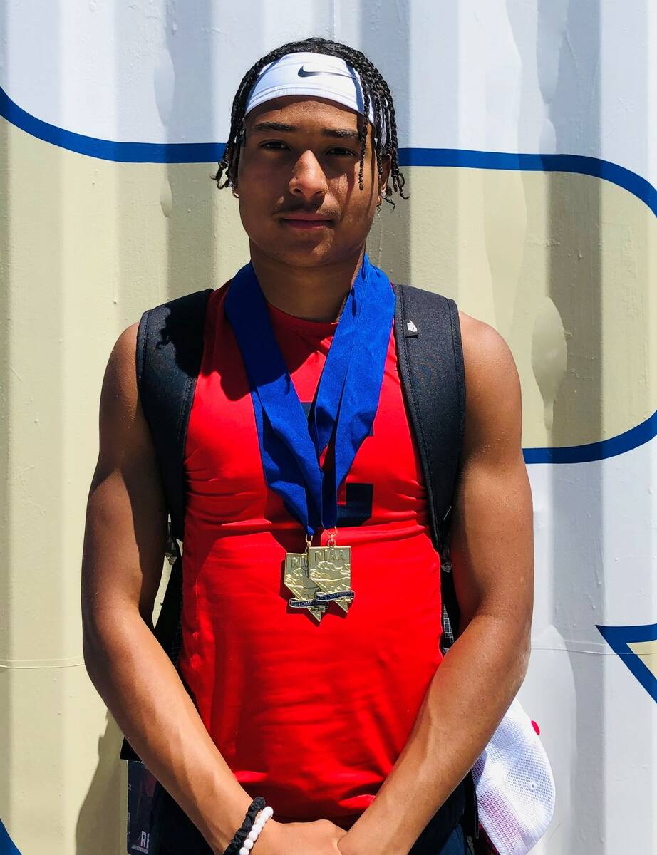 Coronado's Jaylen Garrison is a member of the Nevada Preps All-Southern Nevada boys track and f ...