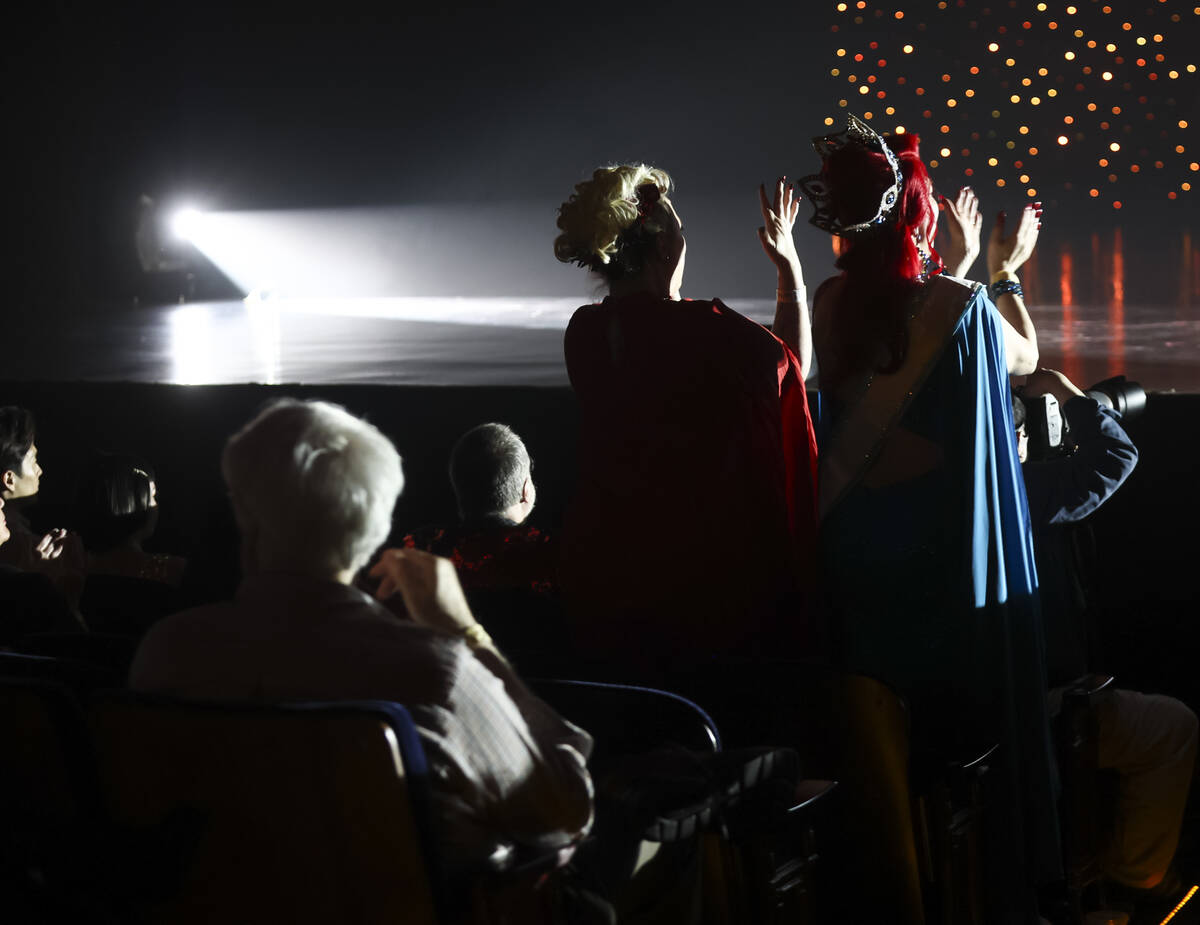 Attendees cheer during the 32nd annual Tournament of the Tease during the Burlesque Hall of Fam ...