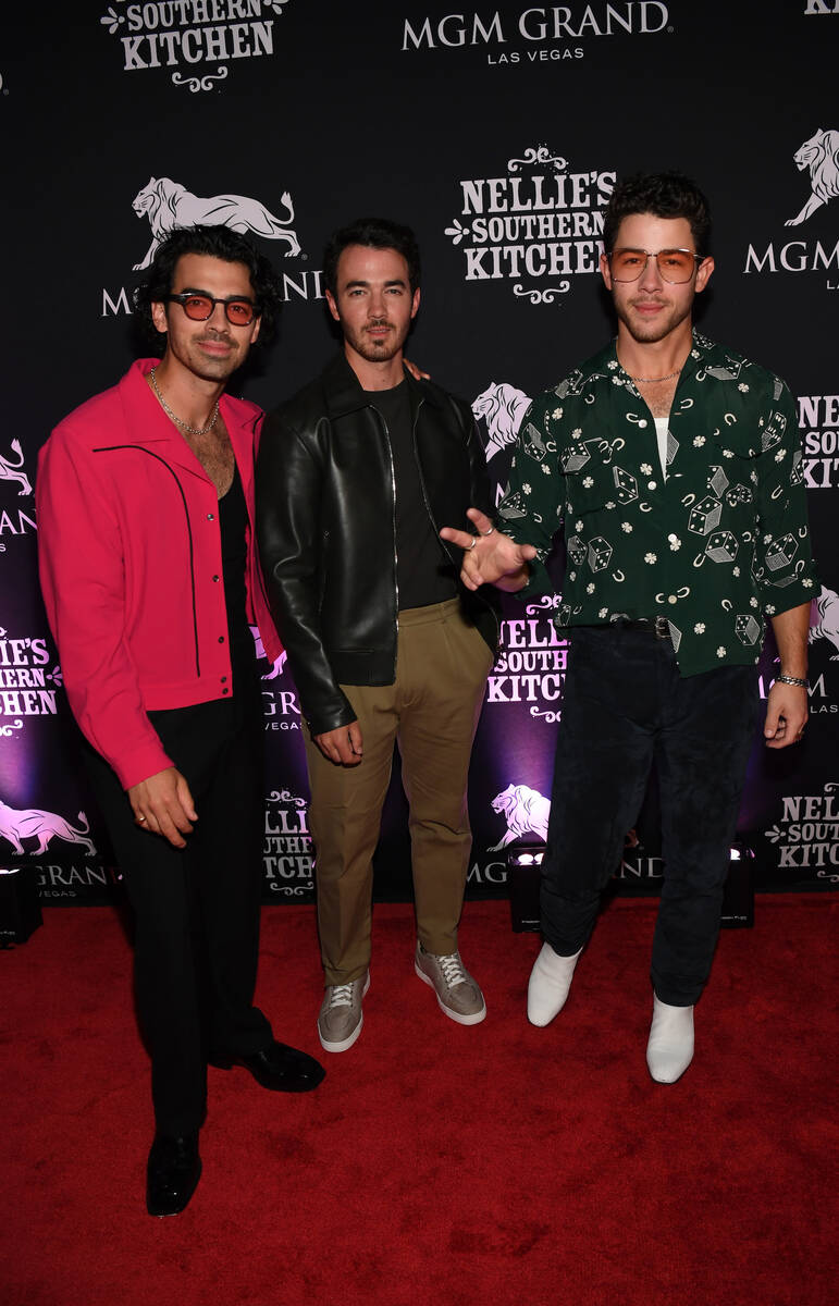 LAS VEGAS, NEVADA - JUNE 04: Joe Jonas, Kevin Jonas and Nick Jonas of the musical group Jonas ...