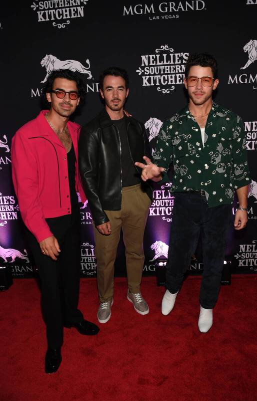LAS VEGAS, NEVADA - JUNE 04: Joe Jonas, Kevin Jonas and Nick Jonas of the musical group Jonas ...
