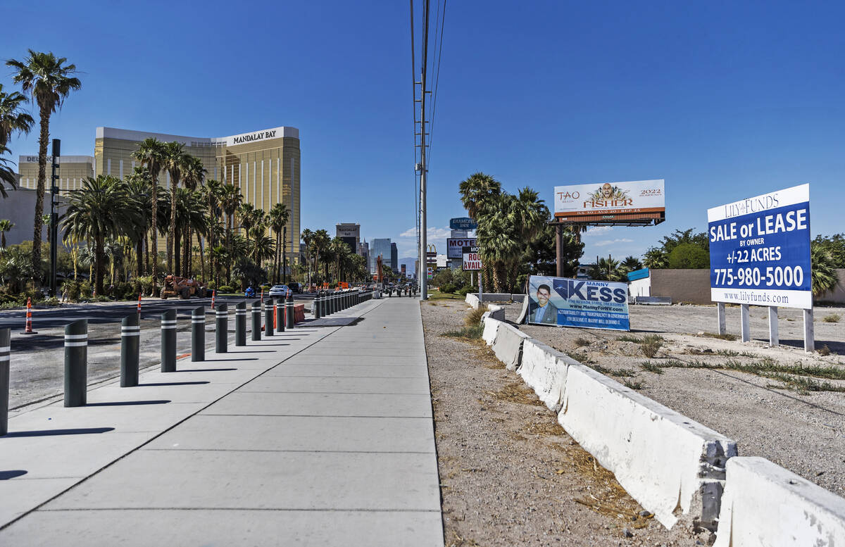 The view of the Strip from 4613 South Las Vegas Boulevard on Monday, June 6, 2022, in Las Vegas ...